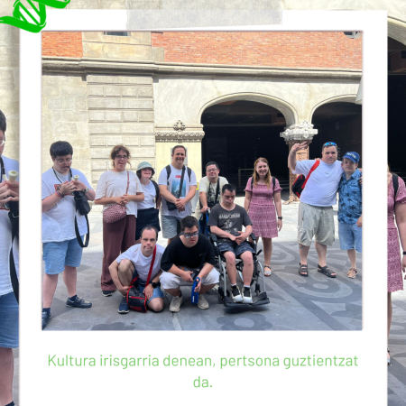 Los grupos de FMA visitan Azkuna Zentroa para conocer la cultura desde una perspectiva inclusiva Los grupos de FMA visitan Azkuna Zentroa para conocer la cultura desde una perspectiva inclusiva