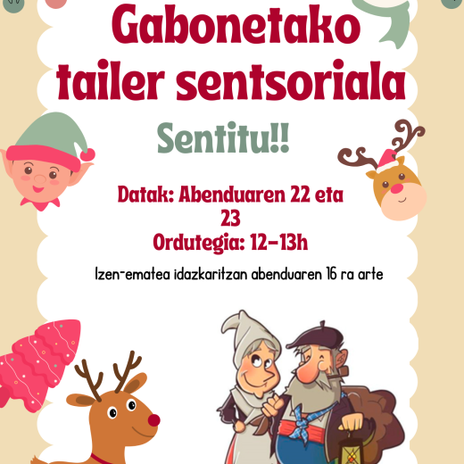 Gabonetako Zentzumen-tailerrak Gabonetako Zentzumen-tailerrak